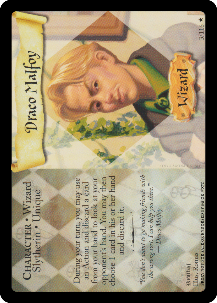 Draco Malfoy card